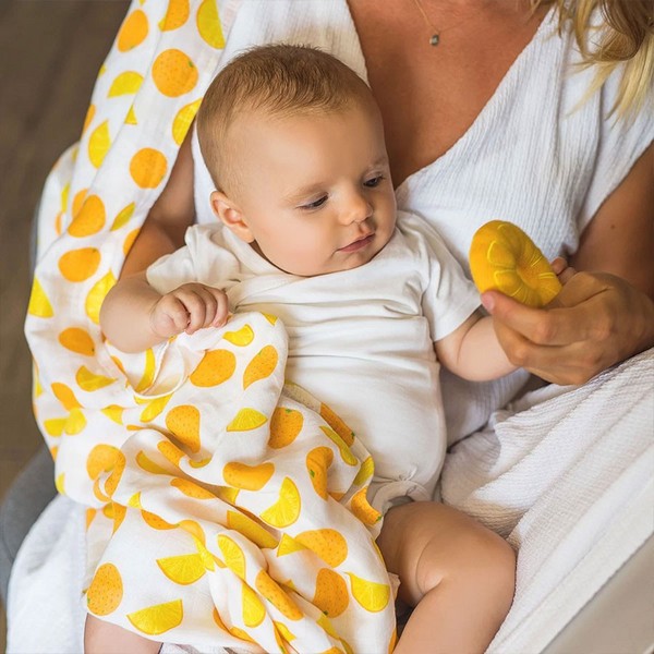 Продукт Babyono - Бебешка пелена бамбук и муселин с играчка 120x120 см. - 0 - BG Hlapeta
